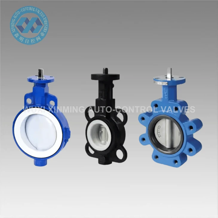 Cast Iron Double Acting Pneumatic Actuator Butterfly Valve