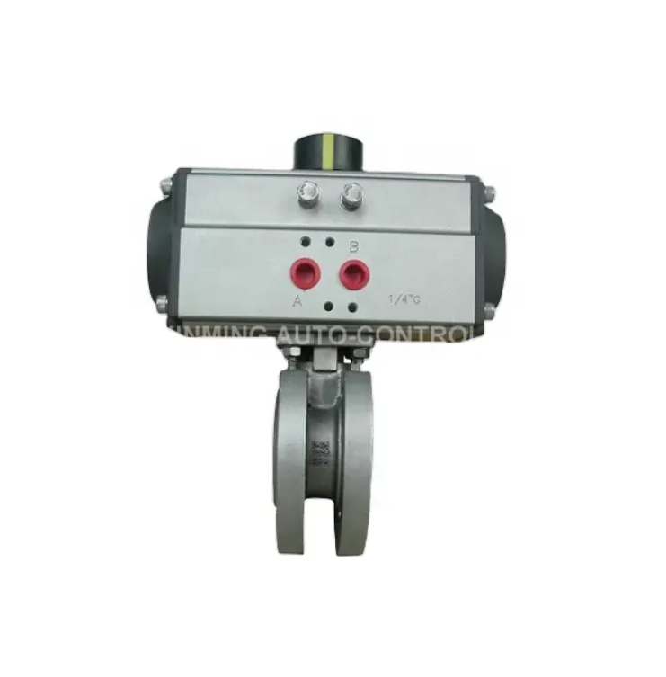Pneumatic Actuator Wafer Thin Ball Valve