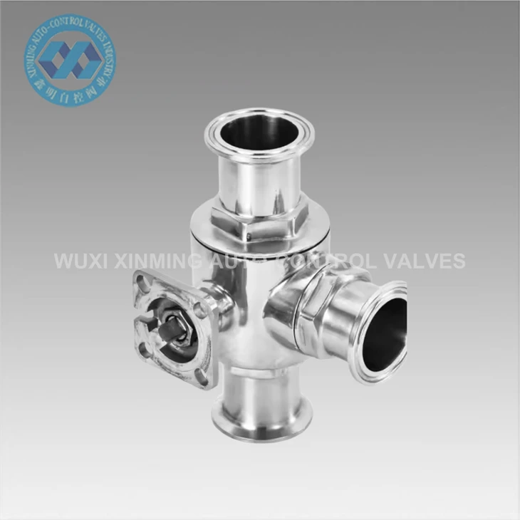 Tee High Platform Stainless Steel T-L-type Pneumatic Ball Valve